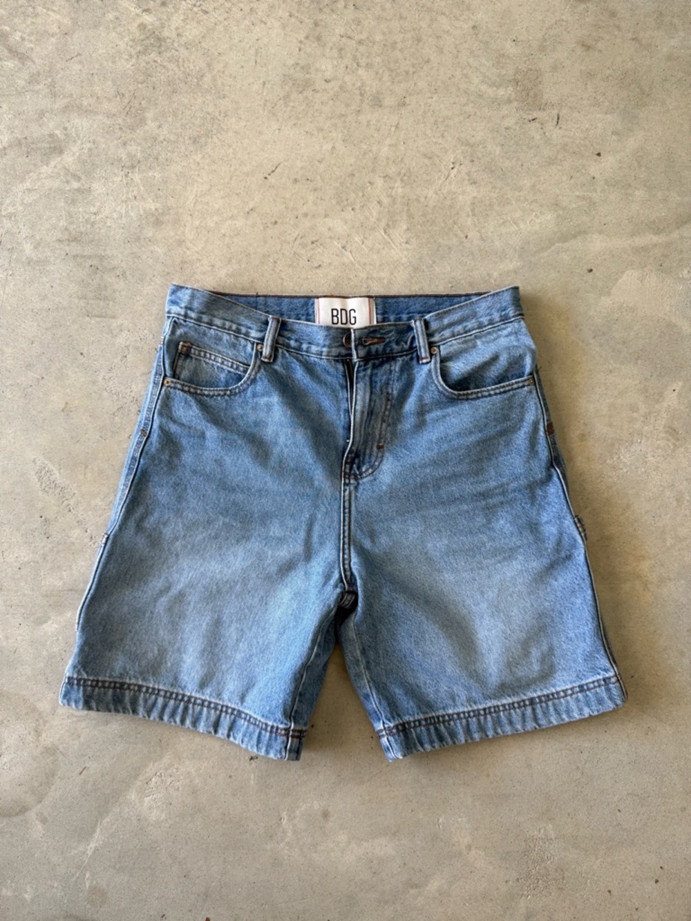 BDG Pale Blue Denim Relaxed Fit Men’s Shorts